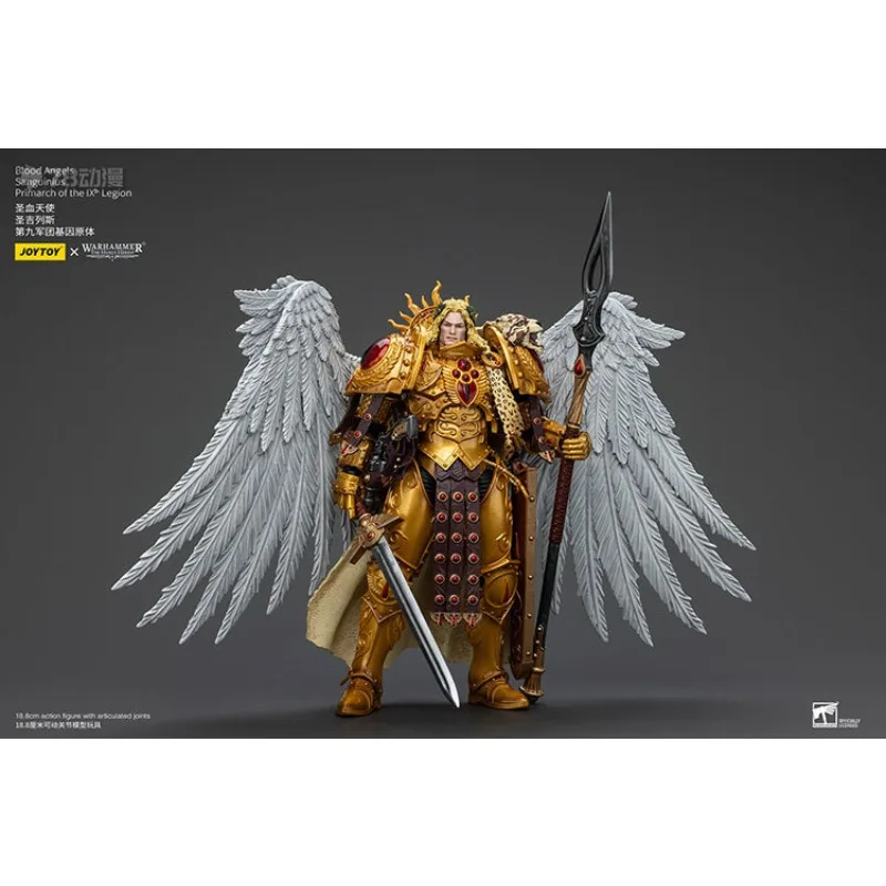 JOYTOY Oryginalna seria Warhammer40 Zupełnie nowe towary punktowe HH Holy Blood Angel Saint Gilles Figurka akcji Model Zabawki Model dla chłopców