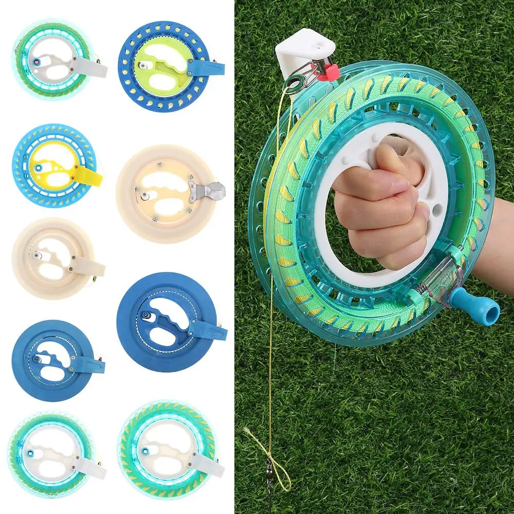 Grip Rond Blauw Fying Kites Kite Reel Handle Tool Winder Fire Wheel String Flying