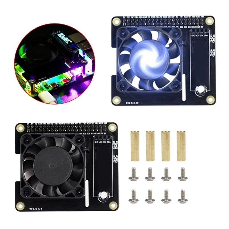 

Ice Cooling Fan Intelligent Speed Temperature Control Expansion Board CPU best sale