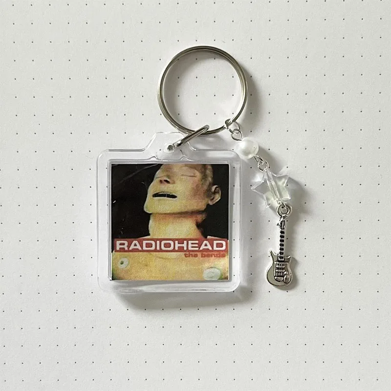 Porte-clés photo album Radiohead Y2K fait main