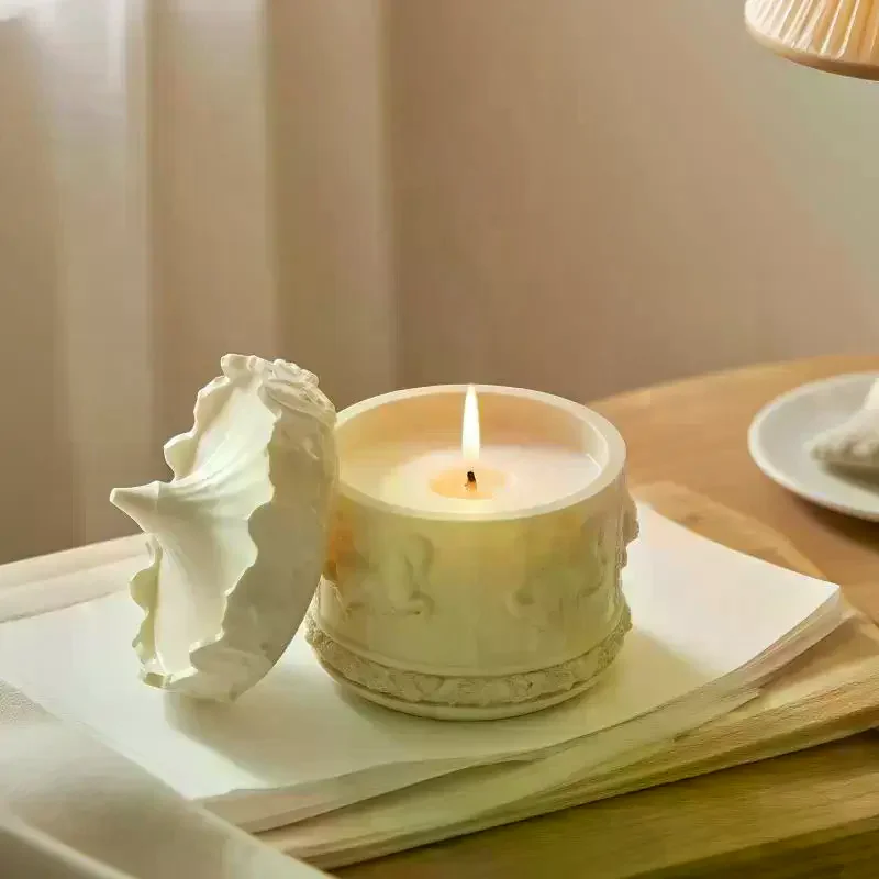 

Круглая силиконовая форма для подсвечников-каруселей, ароматических гипсовых коробок для хранения, изделий из гипса, декора для дома, форм для банок из смолы