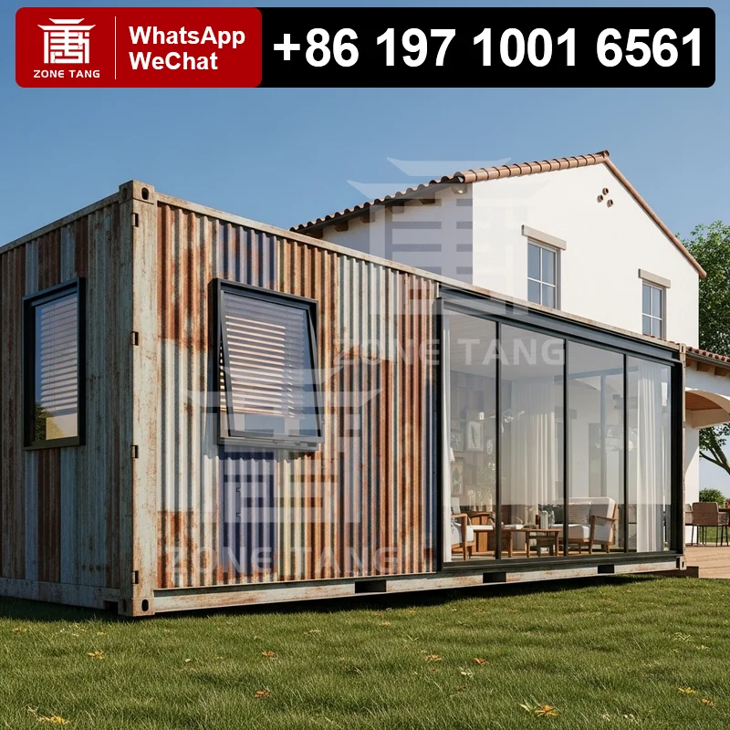 

Container Buildings Prefab Home Insulation Flat Pack Home Solar Ready Smart Home Integration Temperature Resistant Manufacturer