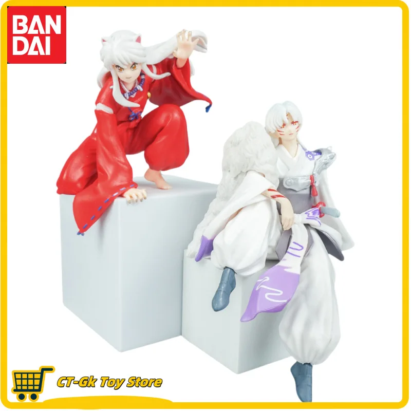 Figuras de Ação Anime de Inuyasha Sessyoumaru, Postura Sentada, Pressionando Cup, Noodles, Bidimensional, Presentes de Ornamento, 9 cm, 13cm