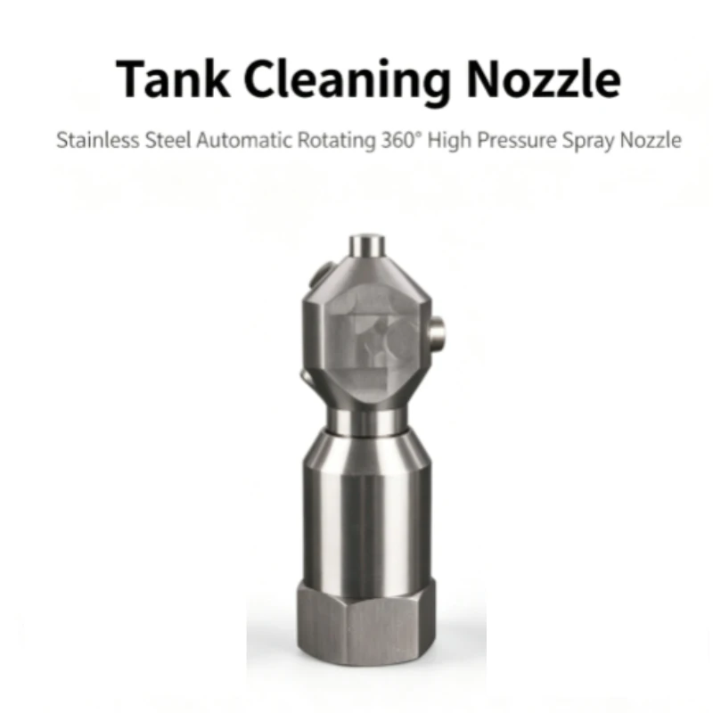 For 360° Automatic Rotating Tank Washing Nozzle Stainless Steel 3 4 High Pressure Bottle Jar Inner Wall Cleaning Spray