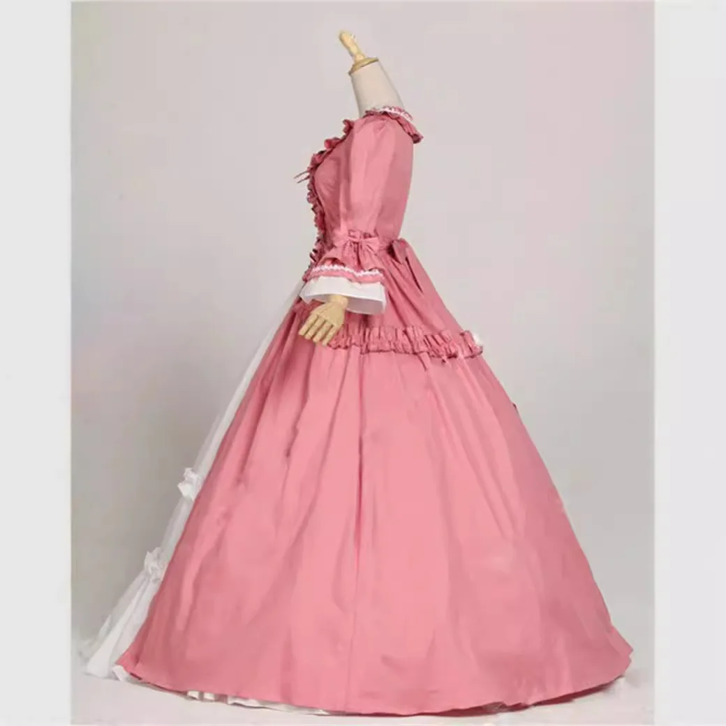 Vestido de Bella del Sur para mujer, vestido de fiesta rosa del Sur de la guerra Civil, vestido gótico victoriano rococó, disfraz para Navidad y Halloween
