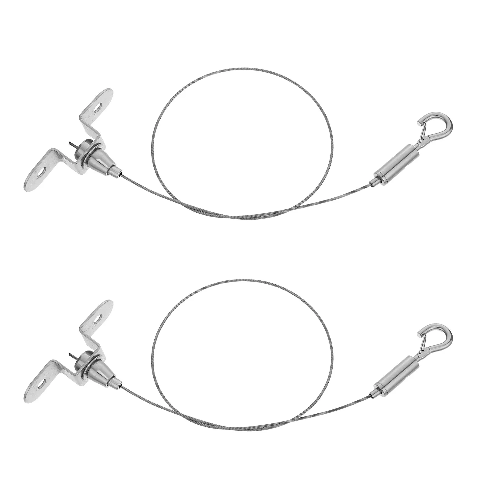 

2Pcs Ceiling Hanging Wire Kit Adjustable Stainless Steel Heavy Duty Picture Frame Wire for Advertising Board Sign