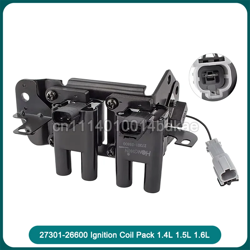 27301-26600 2730126600 27301 26600 Ignition Coil Pack Replacement for 1.4L 1.5L 1.6L Engine Vehicle System Part Auto Accessory