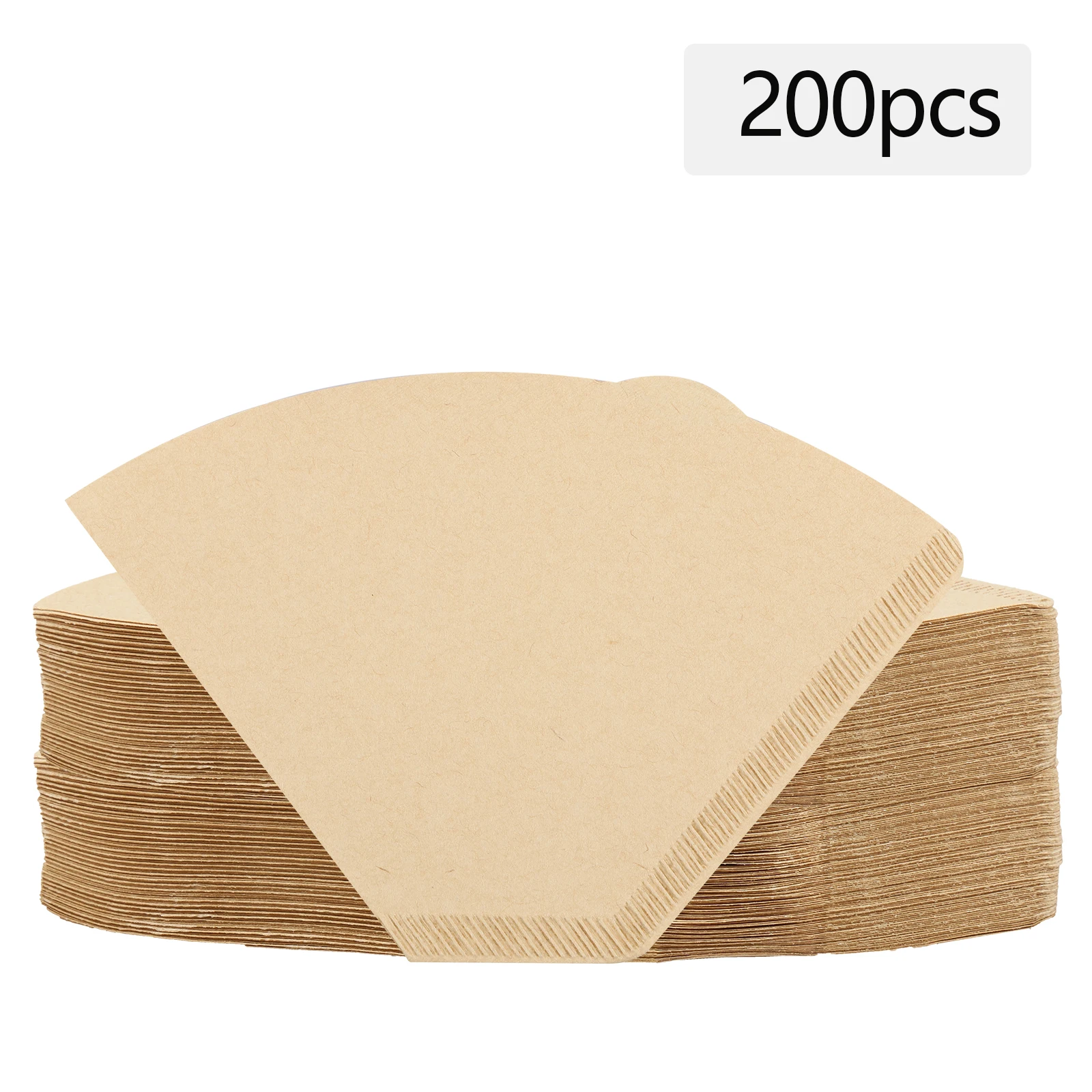 200 件 Cone Coffee Filters Replacement Strong Penetration Natural Coffee Filter Paper for 8-12 Cup Pour over and Drip