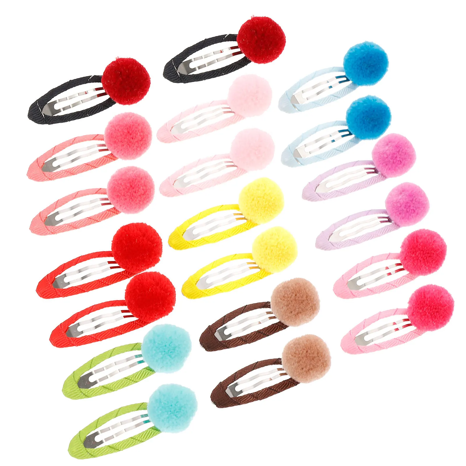 

20Pcs Toddler Hair Clips Baby Hair Accessories Snap Style Fabric Covered Delicate Floral Prints for Girls Assorted Bright Colors