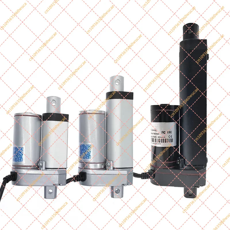 YF12V 24V DC Linear Actuator 30 50 100mm Stroke 100N-1500N High Force Motor for Window Opener Auto Door DIY Project Automation