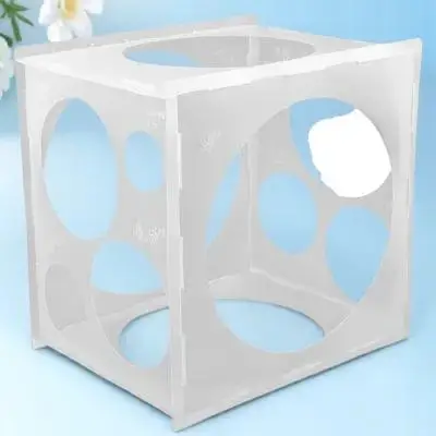 

Balloon Sizer Cube 11 Holes Professional Foldable Measurement Tool Portable Balloon Measure Box for Party Wedding Birthday