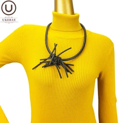 UKEBAY New Choker Necklaces Women Handmade Jewelry Gothic Party Clothes Accessories Silicone Necklace Handmade Ethnic Chain