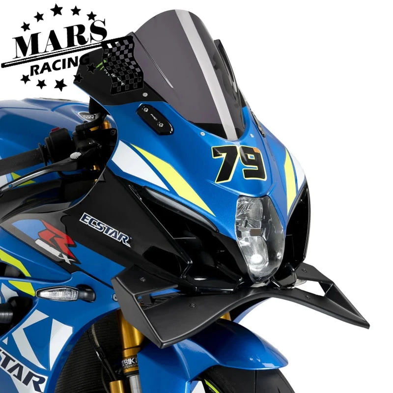 

Для GSX-R 1000 K17 GSXR1000 GSXR 1000 2017 2018 2019 2020 2021 Прижимная сила Голые передние спойлеры Аэродинамический дефлектор крыла спереди