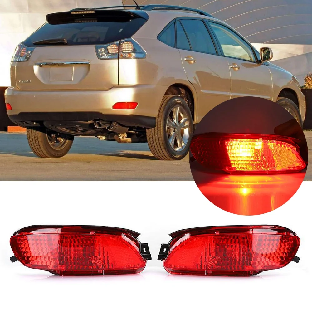 2Pcs Car Fog Lamp Rear Bumper Light Fog Lamp Parking Warning Light for Lexus RX330 RX350 RX400H 819200E010 819100E010