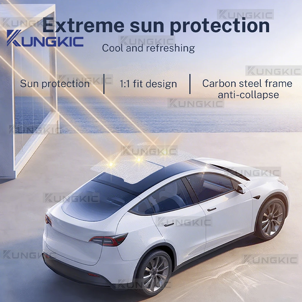 

Солнцезащитный козырек на крышу с пряжкой для льда для Tesla Model Y Juniper Launch 2025 2026-UP, автомобильный передний и задний люк на крыше, аксессуары для świetlika