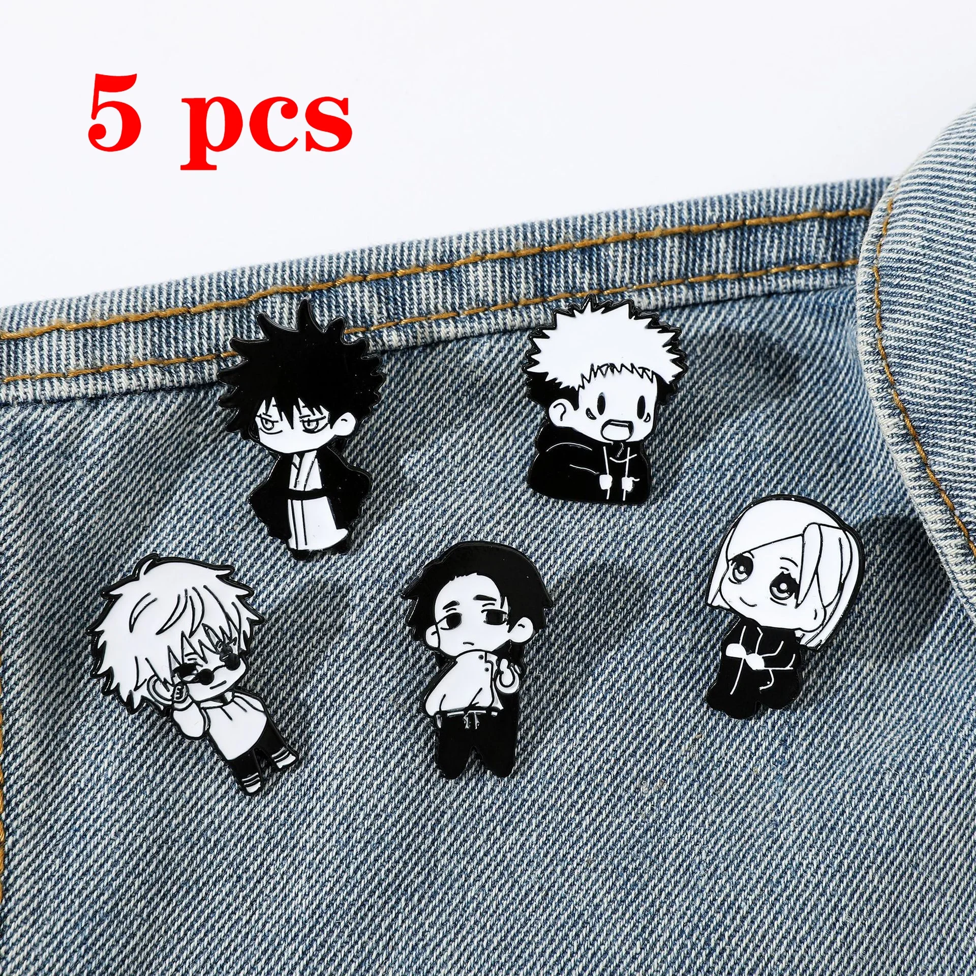 

Jujutsu Kaisen Anime Enamel Pins Cartoon Game Characters Metal Brooch Badge Jewellery Backpack Accessory Gifts Hat Accessories