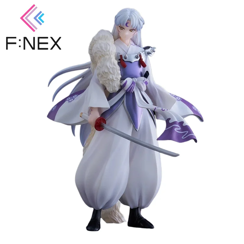 Genuine Original F:NEX Inuyasha Sesshoumaru PVC 20CM  Action Anime Figure Collectible Model Doll Ornament Gift Toys