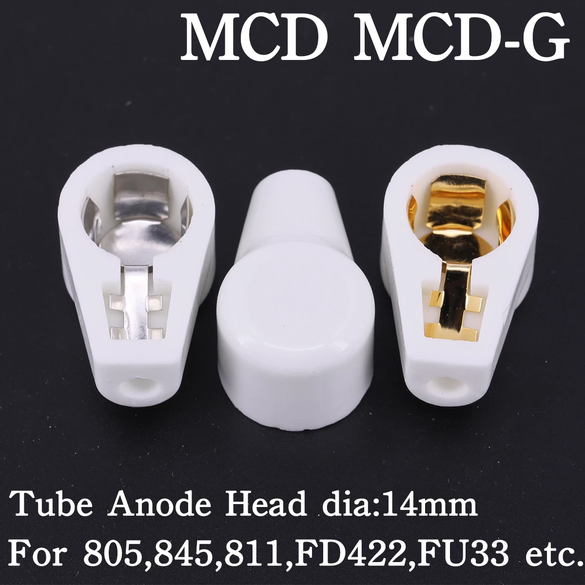 세라믹 진공관 양극 플레이트 그리드 캡 모자, EL504 EL519 6P13P FU7 807 310A 845 6J1 805 811 572B FU29 용, 6.4mm, 7.4mm, 9mm, 14mm