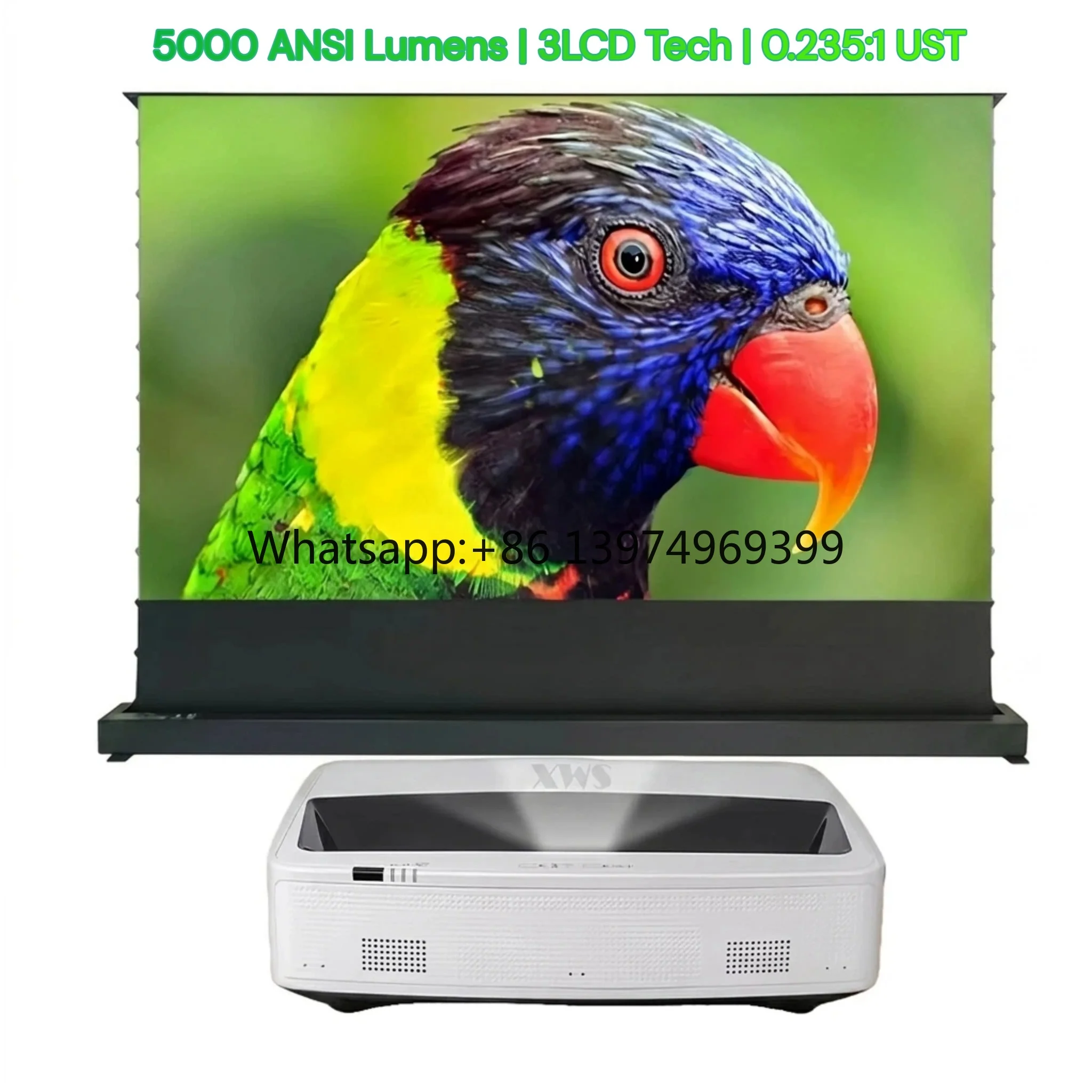MX-WPL500U 5000 Lumens 3LCD Ultra Short Throw Laser Projector 0.235:1 for Immersive Art Gallery & Home Theater