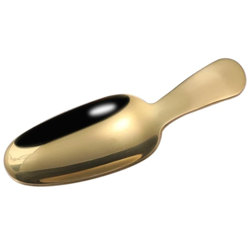 

652F 304 Stainless Steel Short Handle Teaspoon Teas Spoon Dessert Spoon Ice Cream Spoon Novel Teas Spatula Spoon