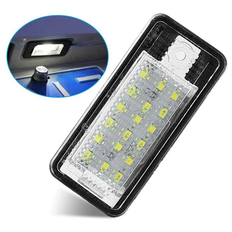 4Pcs Car LED License Number Plate Light Lamp White For - A3 S3 8P A4 B6 B7 A5 A6 4F Q7 A8 S8 C6