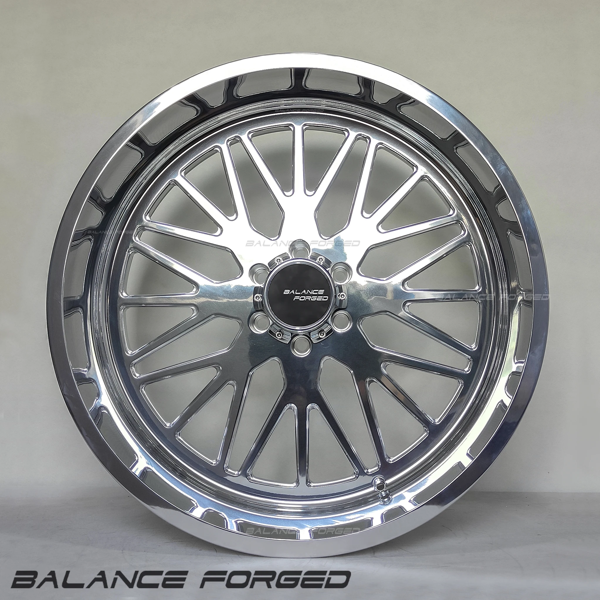 

H Forged Wheels Triple Chrome Glossy Silver Deep Dish 19 20 21 Inch Multi-Spoke High-Load Deep Lip Custom 5x114.3 5x120 for F150