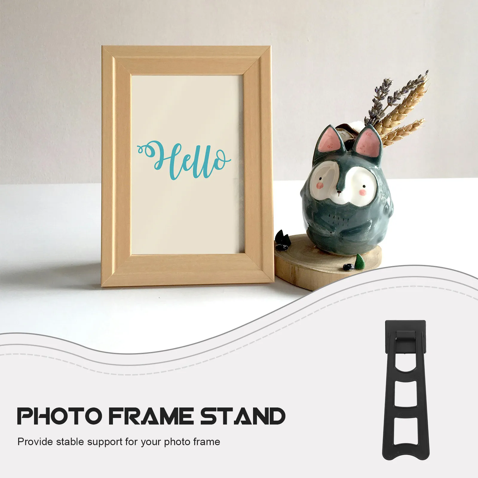 20Pcs Photo Frame Back Supports Plastic Picture Stand Easel Backs Picture Frame Display Brackets Desktop Display Support