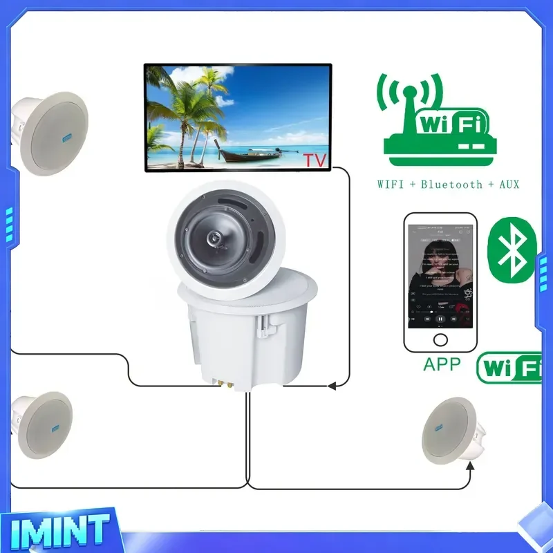 XBPA 7.1 Home Theater System with 1 Subwoofer 5 Surround Sound Channels 6-Inch Wireless Speaker White Smart Home Enabled
