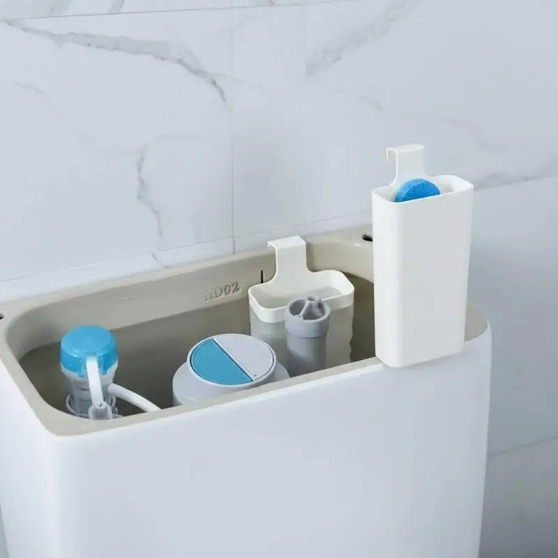 Automatic Toilet Bowl Cleaner Dispenser - Slow-Release Solid Cleaning Box for Toilet Tank, Hanging Dispenser for Blue Blocks