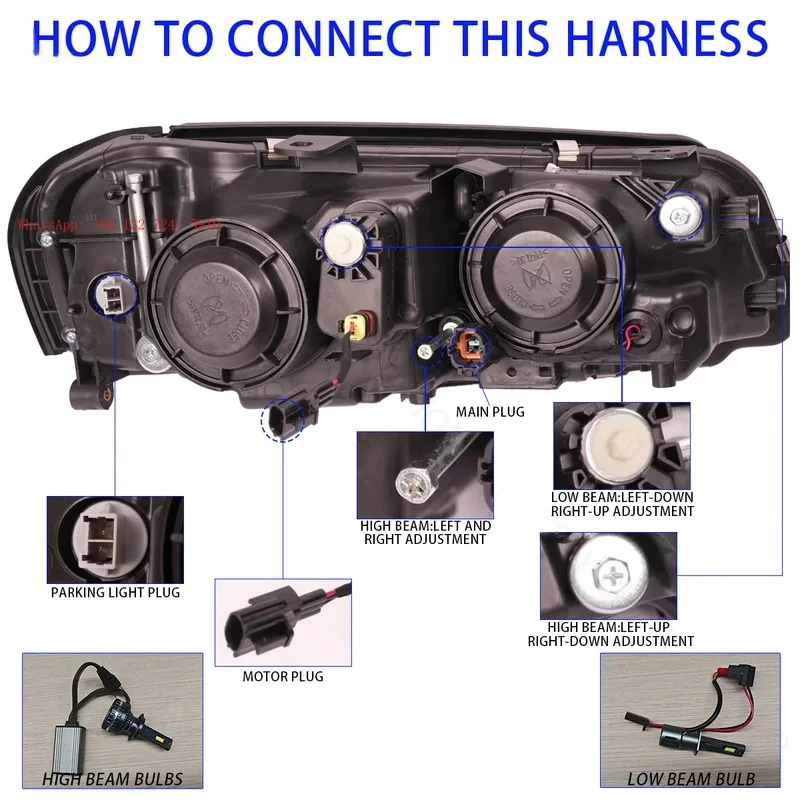 Original Headlight Suitable for 5th Generation R34 GTR GT-R 1999-2002 Head Lamp 99-02 2003-2007 Factory direct sales