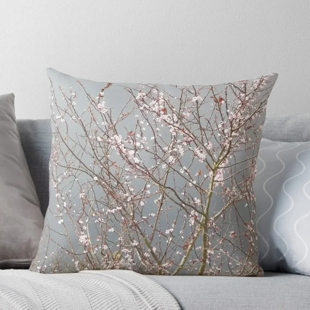 

Cherry Blossom Throw Pillow Custom Cushion Cushion Cover Pillow