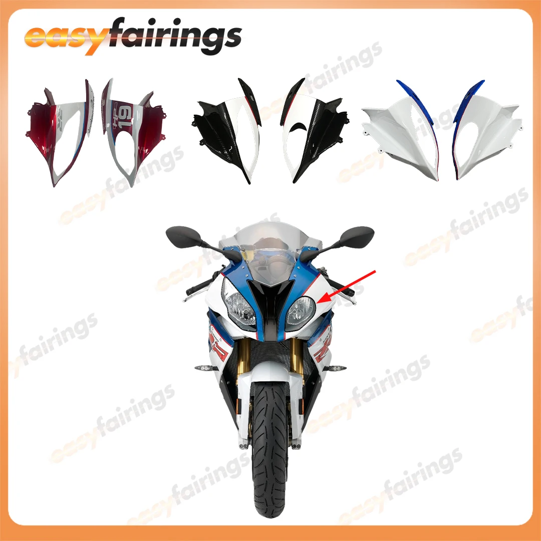 

Motorcycle Fairing Accessories Fit For BMW S1000RR 2015 2016 ABS Plastic Left Right Headlight Lens Cover Cowls Replacement Parts
