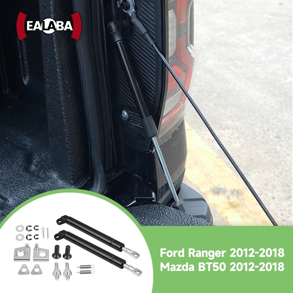 2pcs For Ford PX Ranger 2011-2017 Mazada BT-50 2012-2018 Rear Tailgate Strut Gas Shock Damper Lift Slow Trunk Support Rod