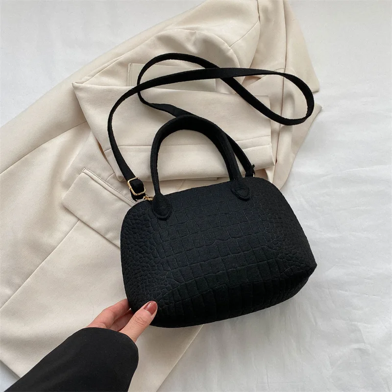 Bolso cruzado de ocio para mujer, bandolera de hombro Simple, a la moda, primavera, 2024