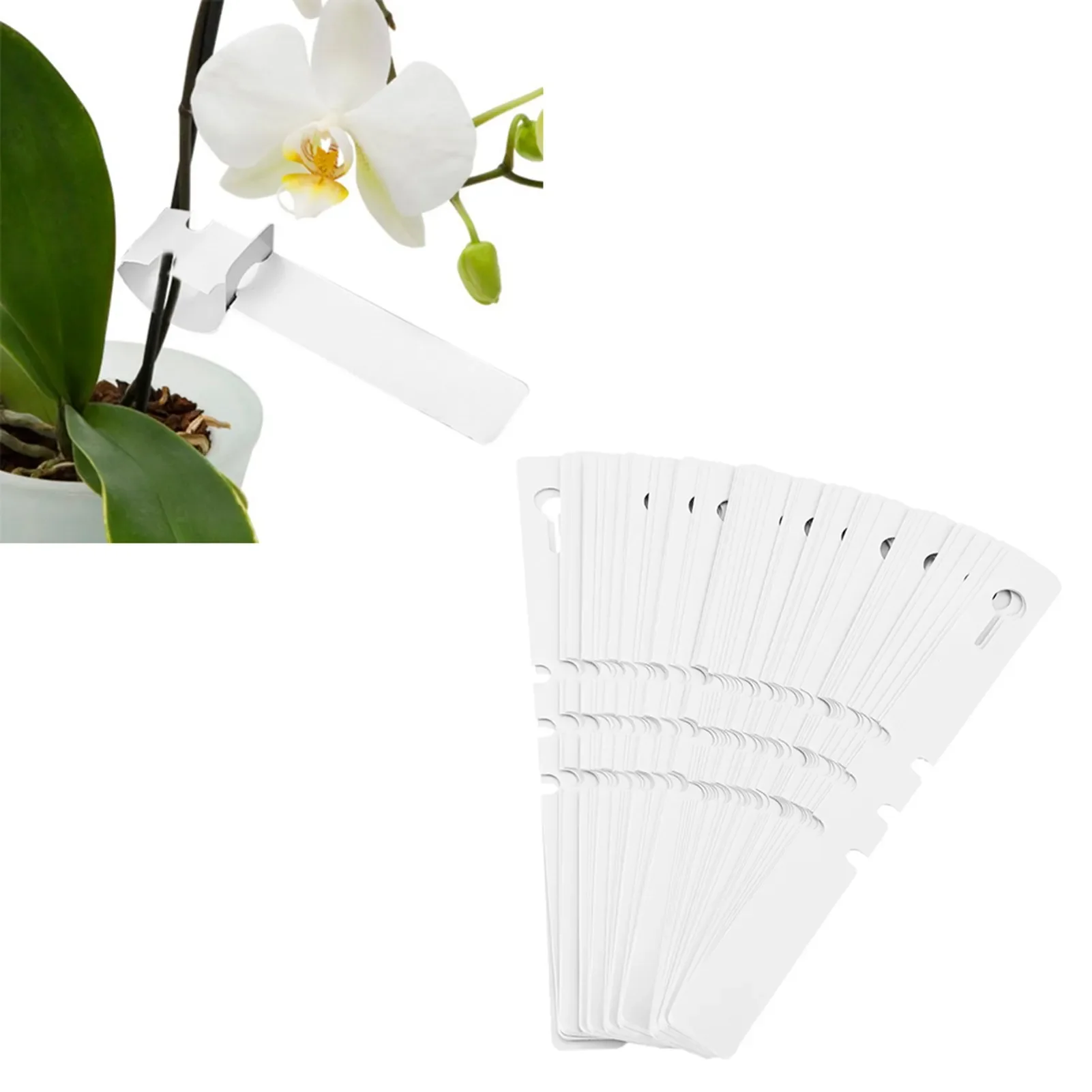 100pcs Nursery Garden Decor Stake Tags Flower Plant Labels Plate Lawn Ornament Tree Markers Signs Prompt Card