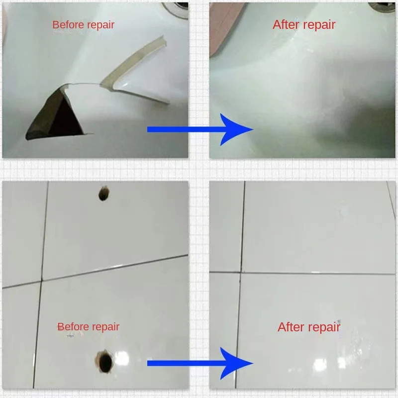 Tile Repair Agent Multi-color Optional Ceramic Marble Floor Tile Toilet Washbasin Repair Glue Crack Repair Caulk Glue