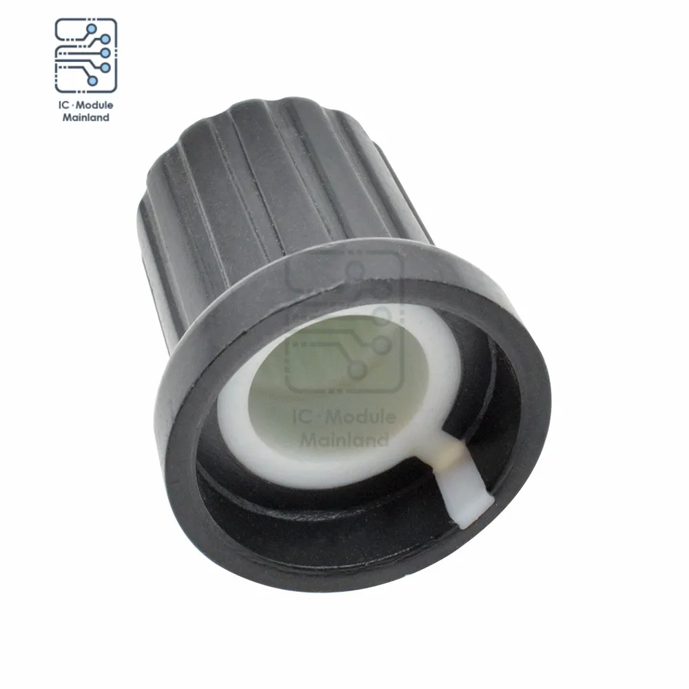 5PCS/Lot Dia. 6mm Thread Shaft Rotary Potentiometer Control Knob for Electric Guitar Acrylic Volume Tone Plastic Cap