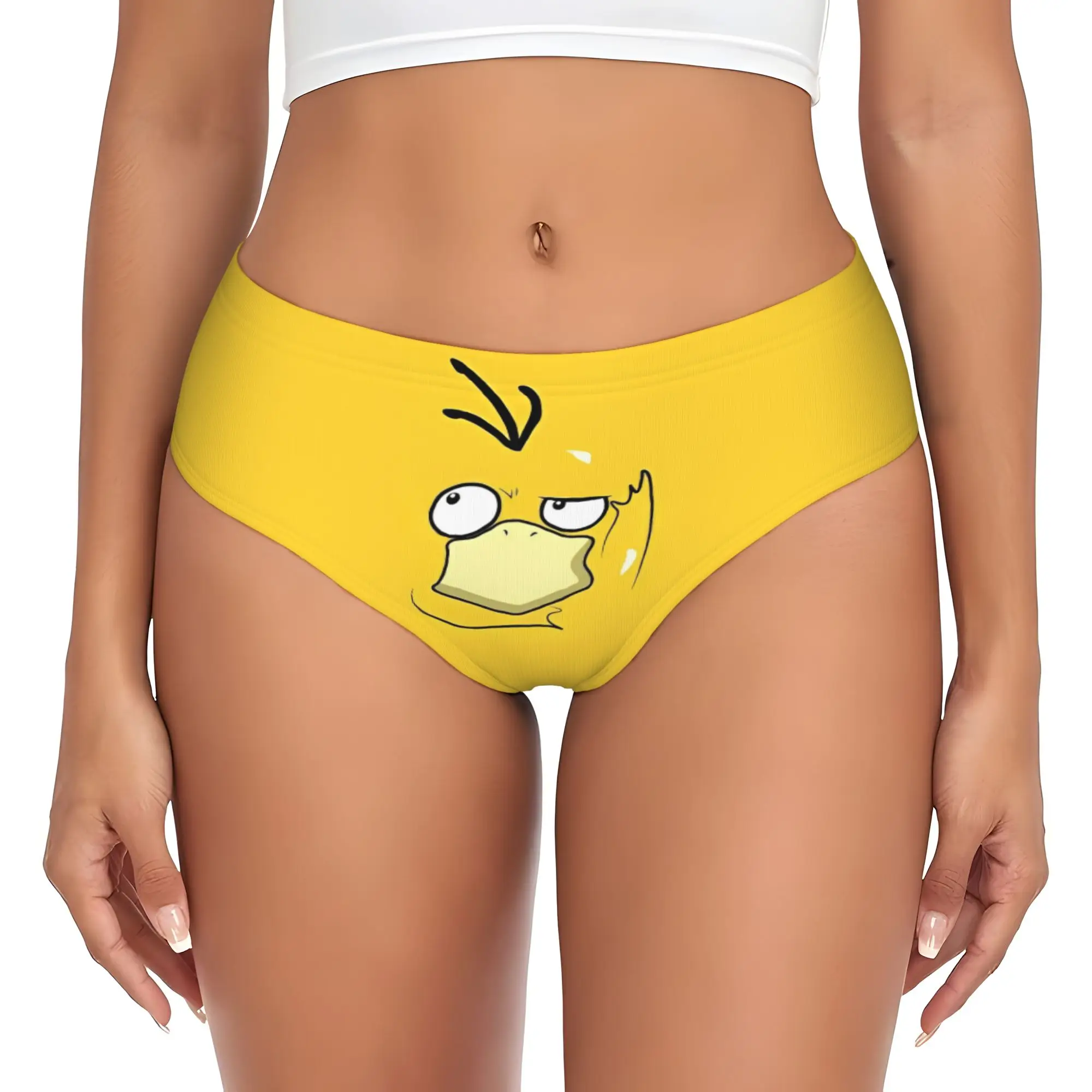 

Custom Womens P-Psyducks Brief Panties Female Comfort Cartoon Underwear Underpants
