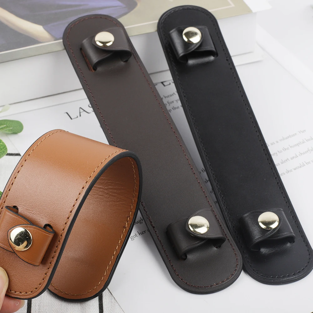 Genuine Leather Bag Strap Decompression Shoulder Pads Handle Fixing Clip Bag Accessories Wide Cowhide Bag Strap Shoulder Rest