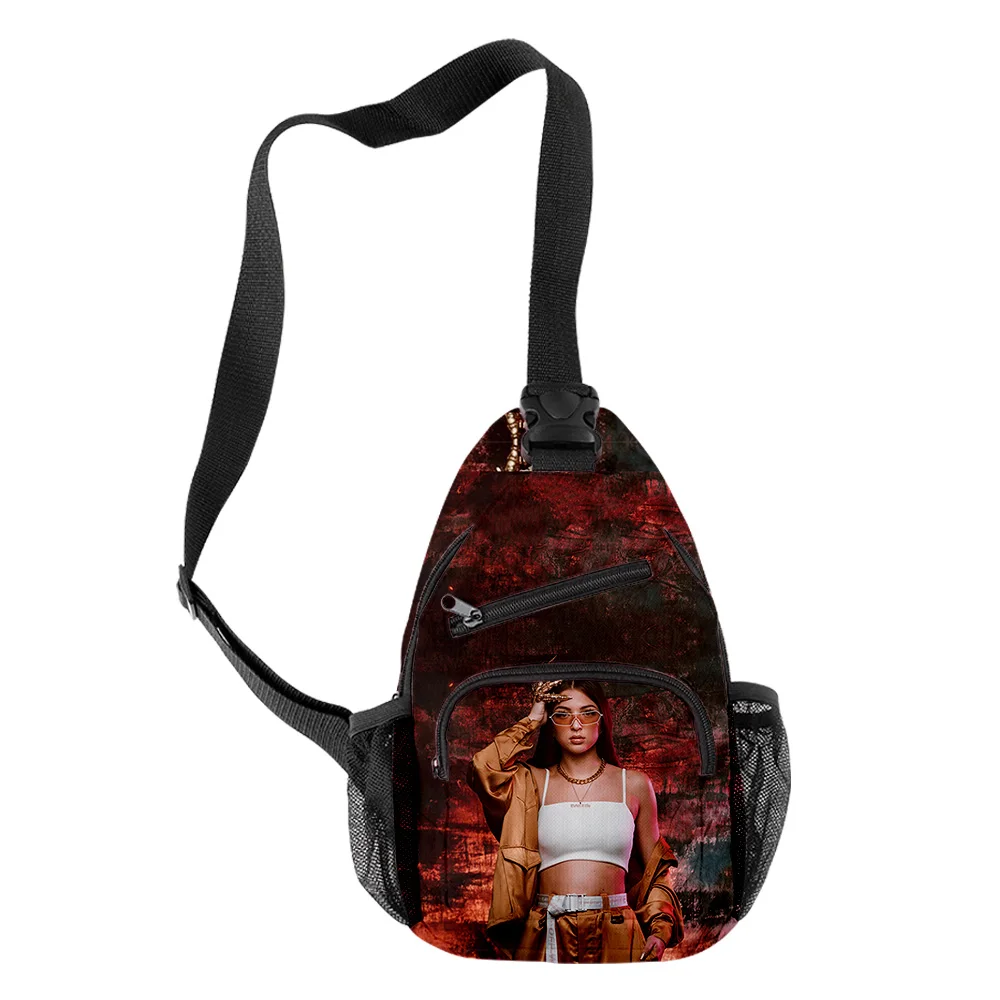 Hip hop popular eva rainha crossbody sacos de peito oxford à prova dwaterproof água meninos/meninas esportes sacos viagem impressão 3d moda sacos ombro