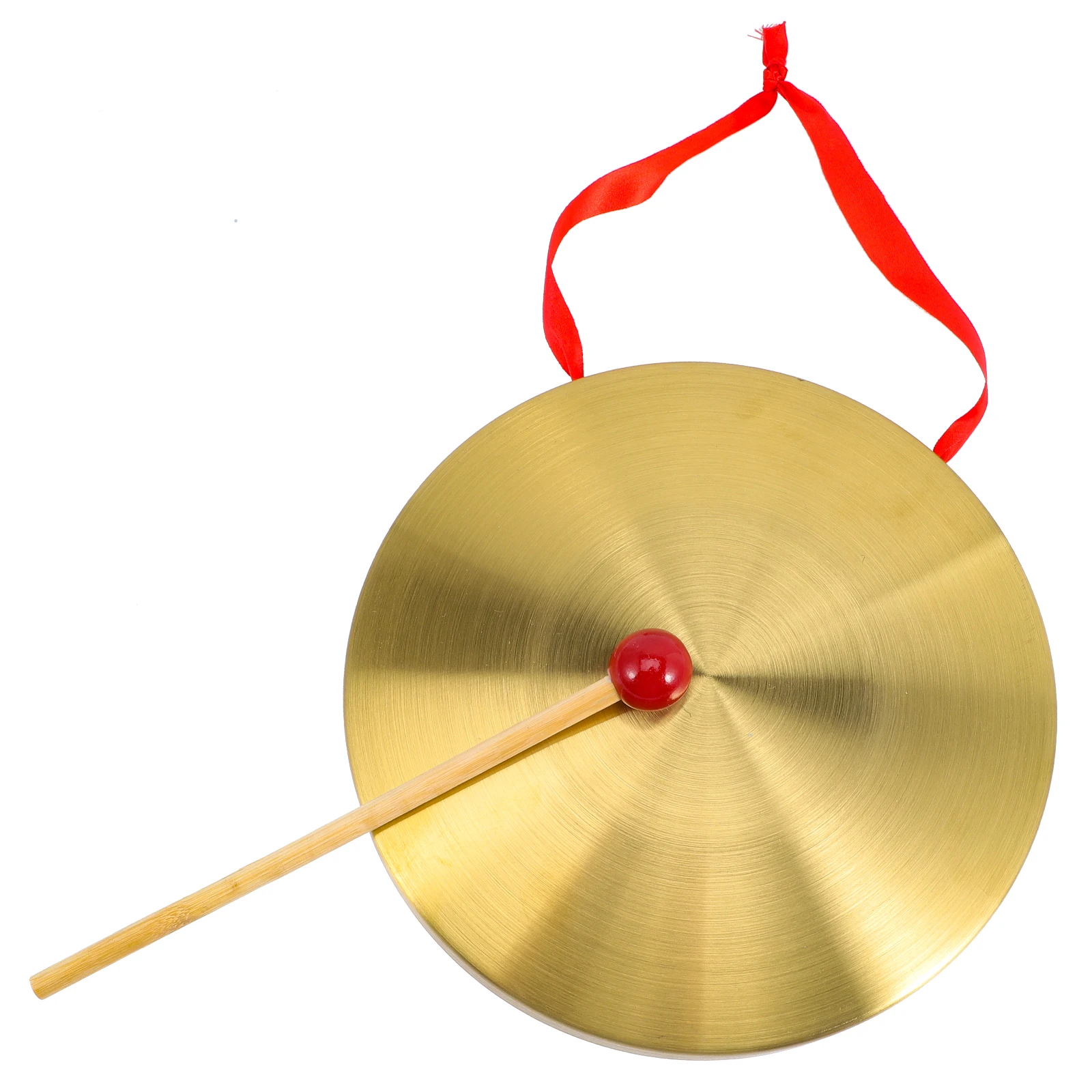 

Copper Gong Loud Sound Flood Warning Durable Brass Percussion Cymbals Tiger Gong Copper Cymbals Hammer Included Storage