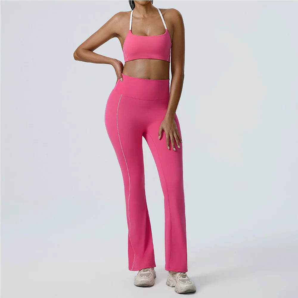 

Women's Tracksuit 2 Pieces Yoga Set Workout Clothes Sportswear Gym Clothing High Waist Leggings Sportswear Fitness Sports Suits