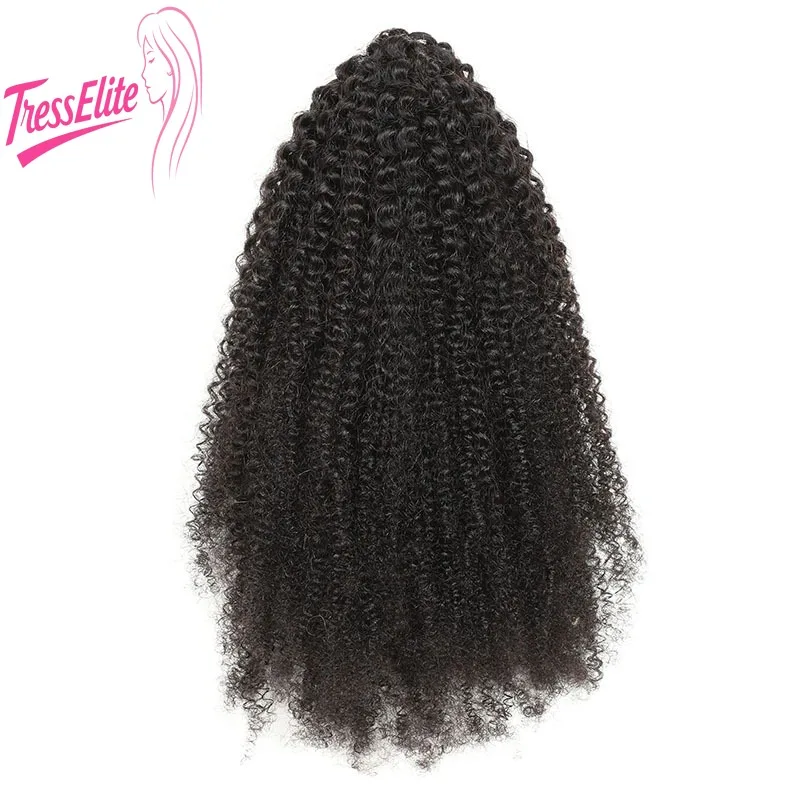 

Афро-кудрявые человеческие волосы, конский хвост, волосы 3C 4A, зажим для хвоста, волосы T1B/4/27 # Регулируемый зажим, высококачественный натуральный цвет, легко носить