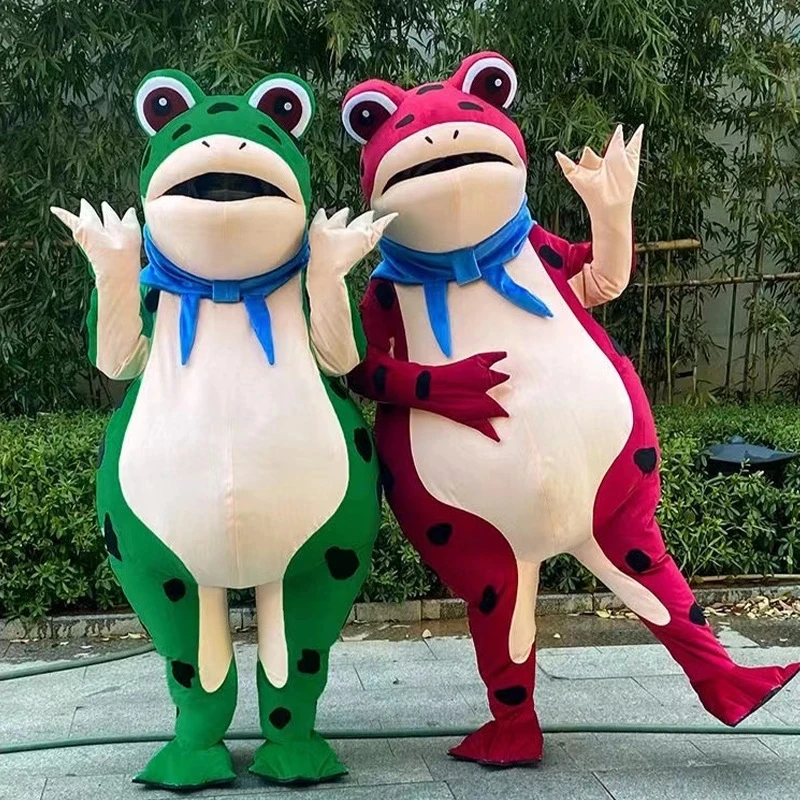 Vêtements de Carnaval de Style Grenouille pour Adulte, Mascotte de Dessin Animé, Accessoires de Performance pour Halloween et ixde Pâques