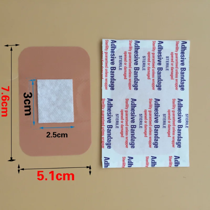 10pcs/set Breathable Knee Skin Wound Plaster Healing Patch Big Band Aid for First Aid Bandages  Muscle Tape Woundplast