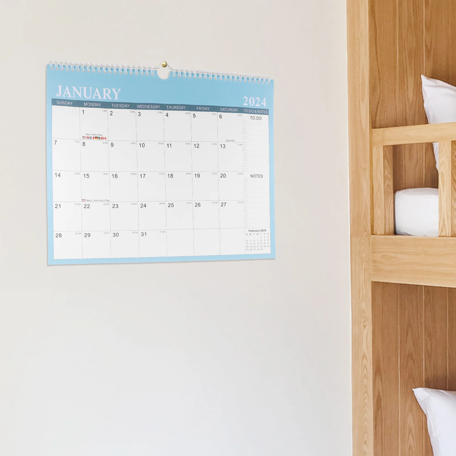 

Wall 2024-2025 Monthly Hanging For Office Home Appointment Countdown Calendar Sturdy Room Daily Use Wall Calendar