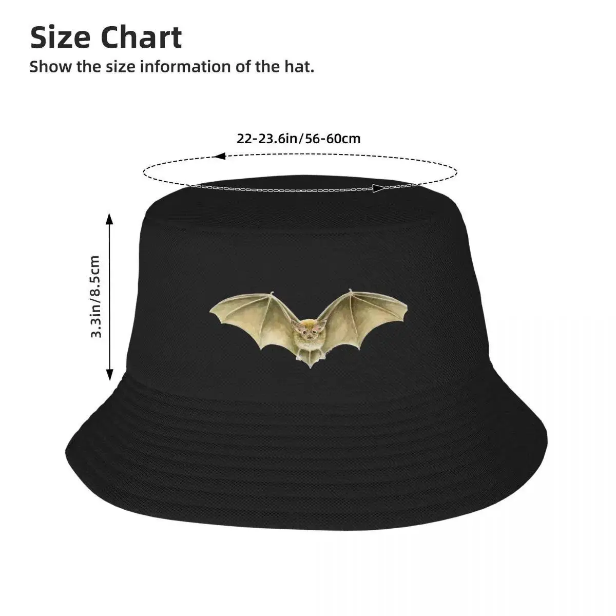 Daubenton's Bat Bucket Hat Rugby Hat Man Luxury New In The Hat foam party Mens Caps Women's