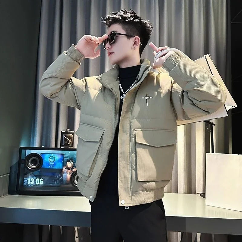 ​ メンズ暖かい冬用コート 2025年秋 プラスサイズ 厚手 ストリートウェア ジャケット 防風 快適なフィット感 ​