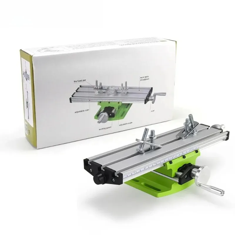 

BG-6300 Compound Table Working Cross Slide Table Worktable for Milling Drilling Bench Multifunction Adjustable X-Y