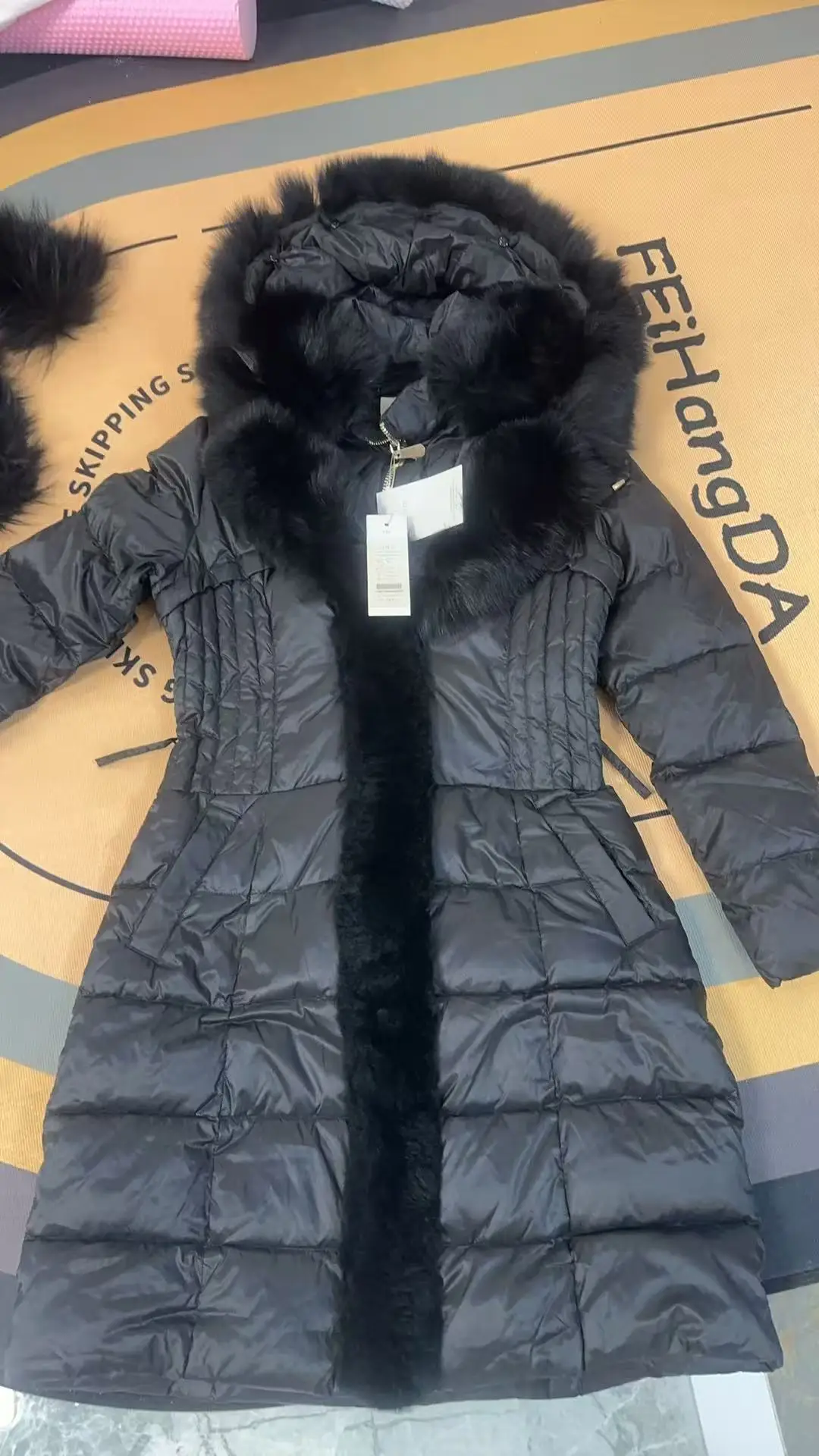 AYUNSUE أسفل سترة النساء الملابس الشتوية 2025 معطف دافئ الثعلب الفراء طوق معطف فريد تعزيز عيوب صغيرة غير استرداد غير تبادل #4